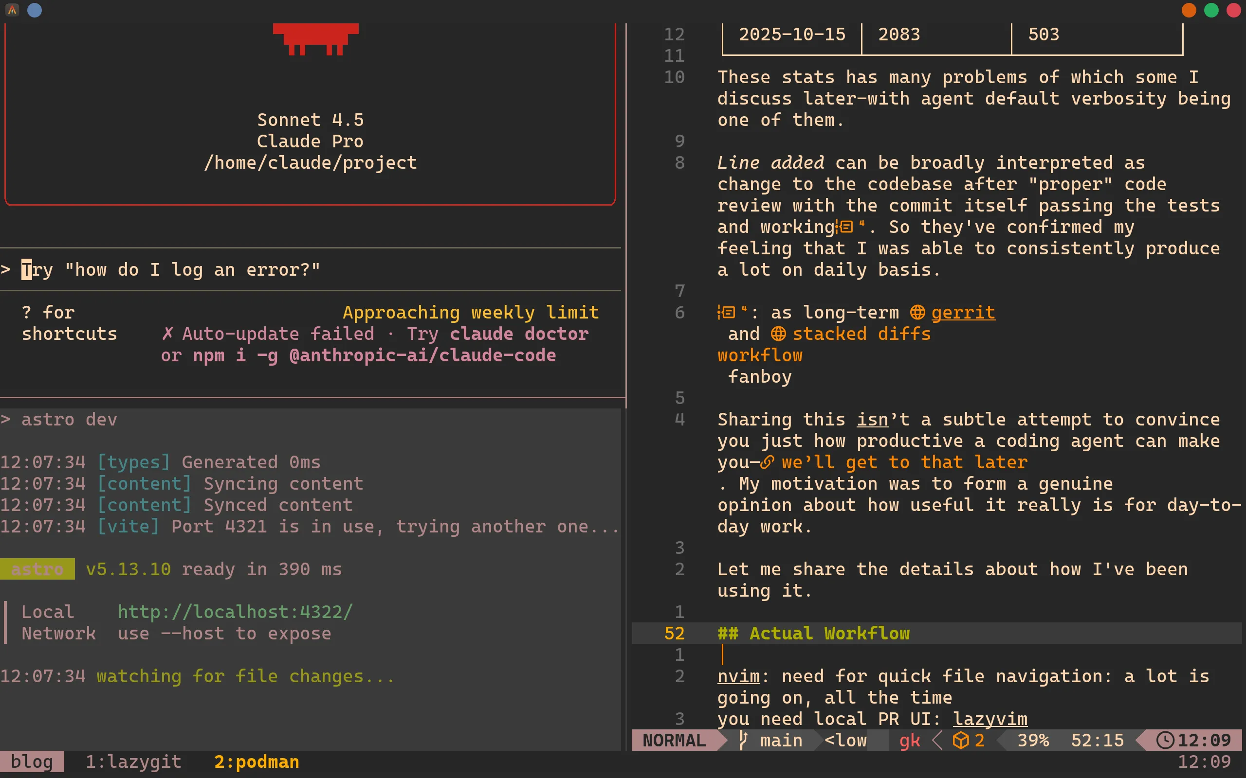 Modern IDE - neovim, lazygit and command line is all you need
